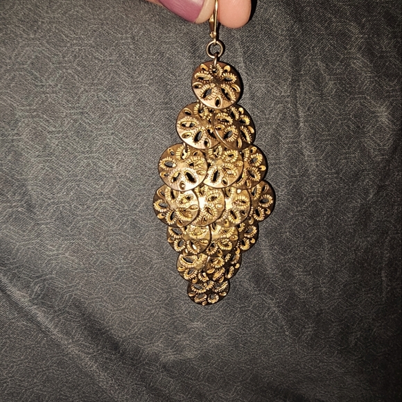 n/a Jewelry - Silverdollar design dangling earrings